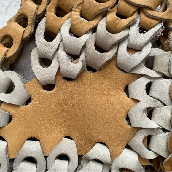 VINTAGE | 1970s Leather Chain Patchwork Shoulder Bag - Picture 6 of 12